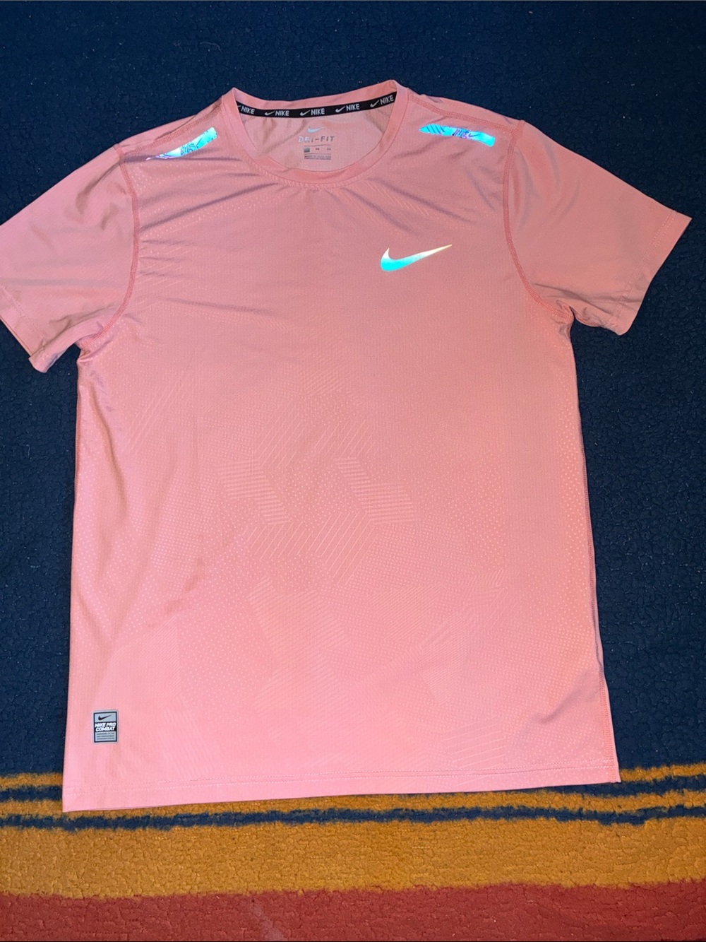 Nike Men’s Pink Short Sleeve Dri-FIT Training Tee